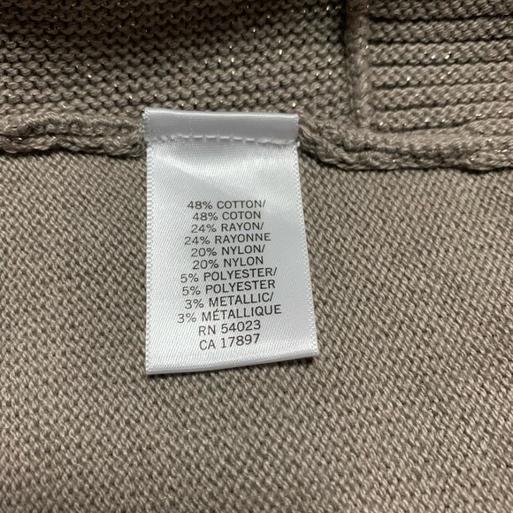 Banana Republic Gold Thread Holiday Cardigan - Picture 4 of 6